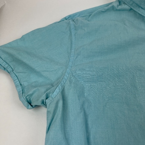 Denim & Flower Button Down Shirt Mens Medium Blue Slim Fit - Picture 7 of 10